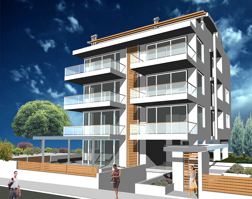Apartment building in Voula